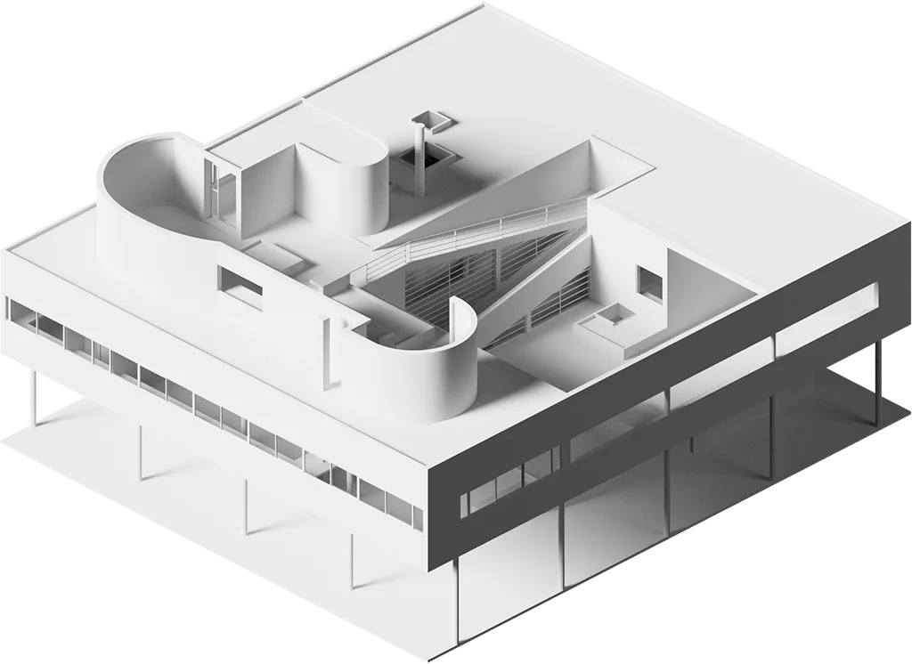 thumbnail of 3d contents about VILLA SAVOYE, built by LE CORBUSIER