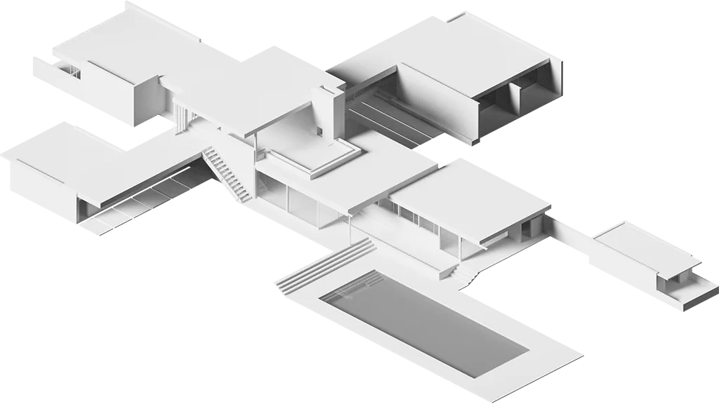 thumbnail of 3d contents about KAUFMANN DESERT HOUSE, built by RICHARD NEUTRA