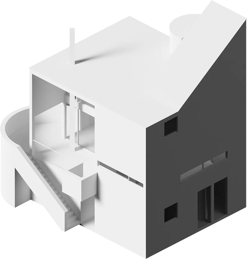 thumbnail of 3d contents about GWATHMEY RESIDENCE, built by CHARLES GWATHMEY